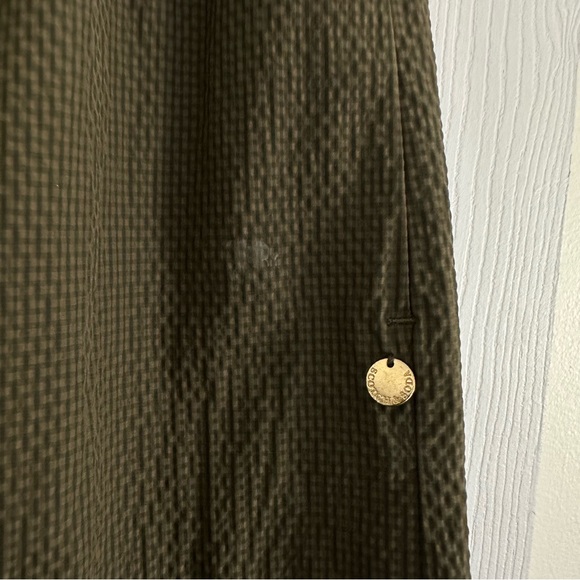 Size L Scotch & Soda Women’s Olive Green Tiered Midi Skirt Elastic Waist Boho - Picture 7 of 8